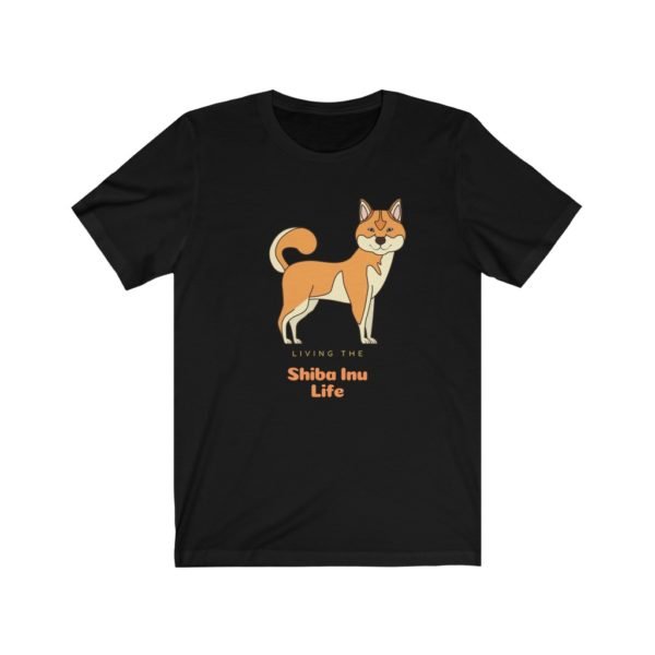 Shiba Inu Tee | Living the Life | Shirt | Gift | Unisex Tee - Image 3