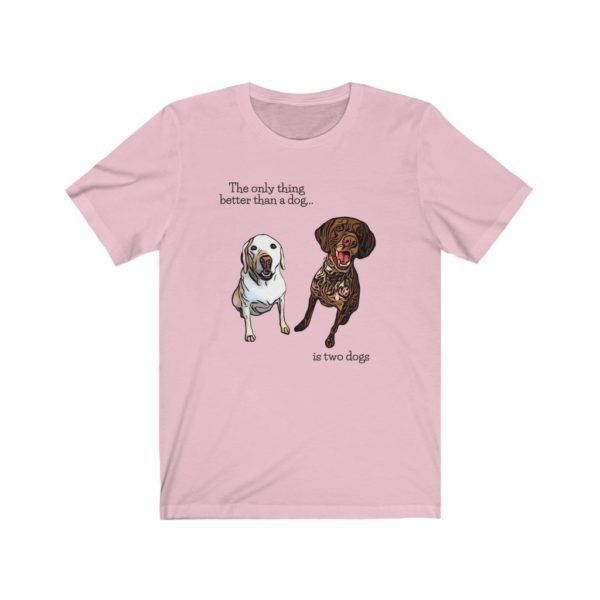 Labrador Retriever and GSP Dog Tee | Yellow Labrador Tee | German Shorthaired Pointer Tee | Unisex Tee - Image 4