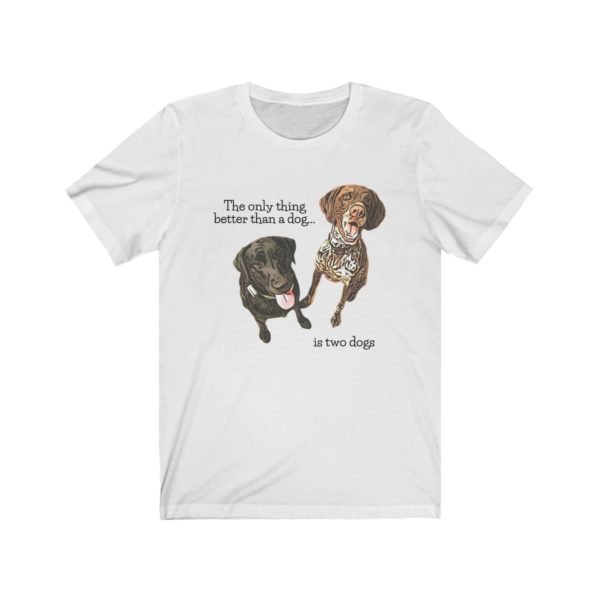 Labrador Retriever and GSP Dog Tee | Black Labrador Tee | German Shorthaired Pointer Tee | Unisex Tee