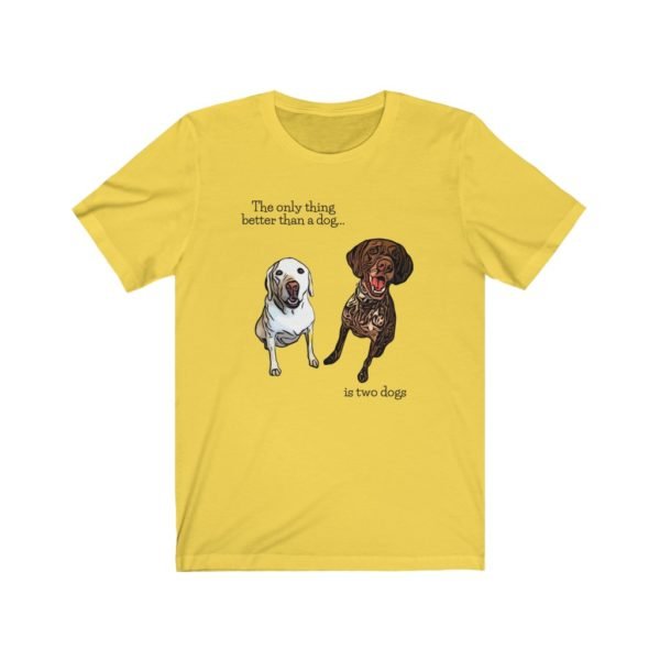 Labrador Retriever and GSP Dog Tee | Yellow Labrador Tee | German Shorthaired Pointer Tee | Unisex Tee