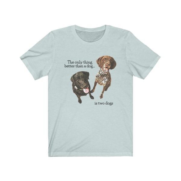 Labrador Retriever and GSP Dog Tee | Black Labrador Tee | German Shorthaired Pointer Tee | Unisex Tee - Image 3