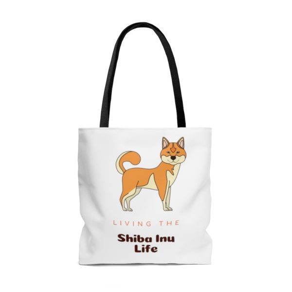 Shiba Inu Tote Bag| Living the Life | Shiba Inu Gift - Image 2