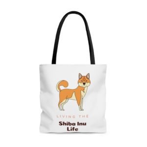Shiba Inu Tote Bag| Living the Life | Shiba Inu Gift