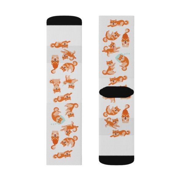 Shiba Inu Socks | Fun and Happy | Sublimation Socks - Image 12