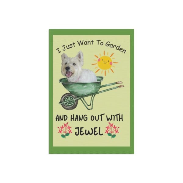 Westie Garden Flag - Customized with Your Dog's Name and Photo - Image 2