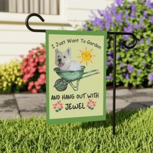 Westie Garden Flag - Customized with Your Dog's Name and Photo