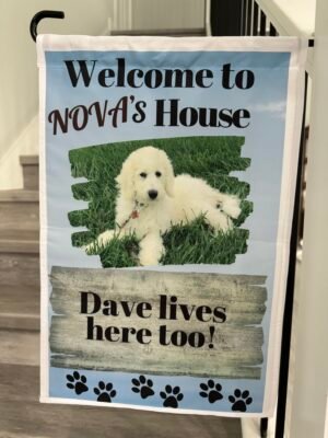 Furbaby Pawtrait Garden/Welcome Flag - Customizable with Your Dog's Photo
