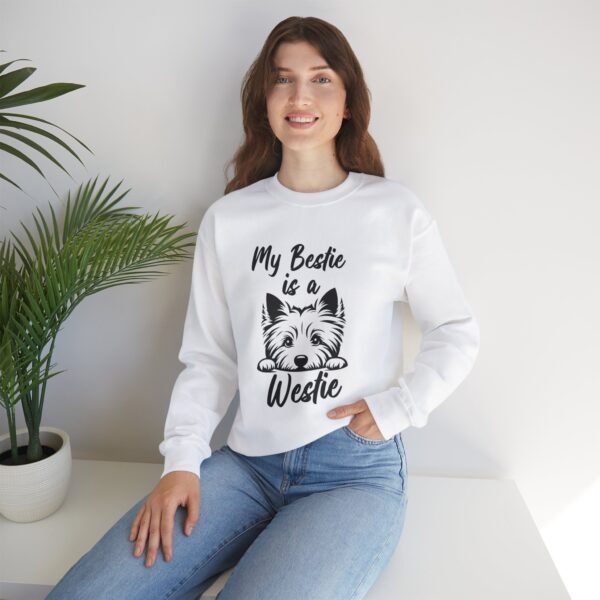 Westie is Bestie Sweatshirt - Cotton Crewneck - Image 11
