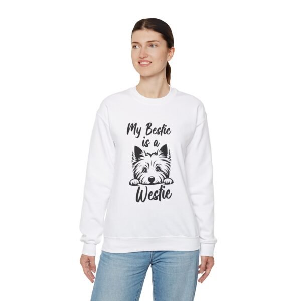 Westie is Bestie Sweatshirt - Cotton Crewneck - Image 8