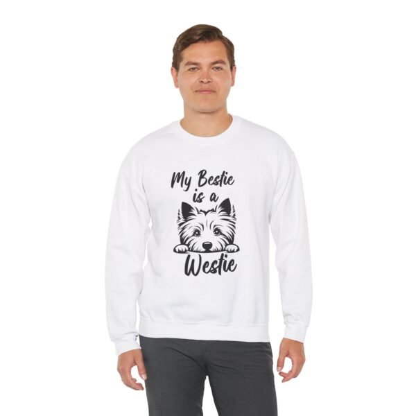 Westie is Bestie Sweatshirt - Cotton Crewneck - Image 6