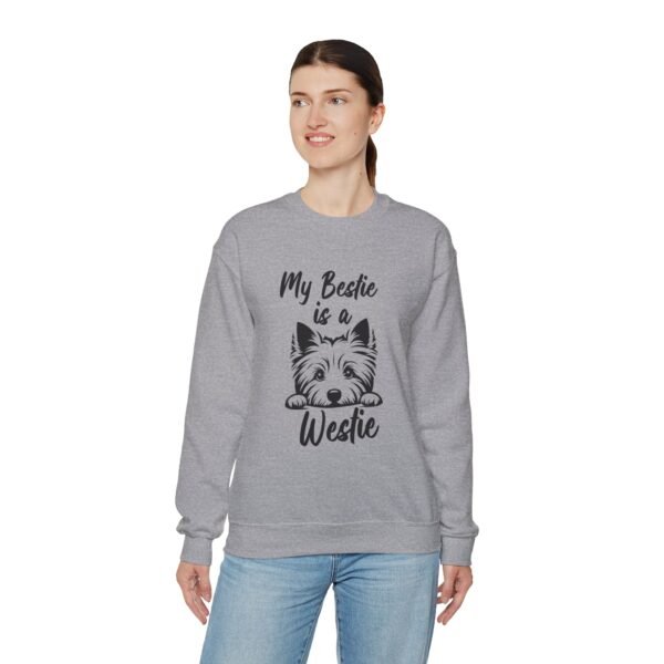 Westie is Bestie Sweatshirt - Cotton Crewneck - Image 19