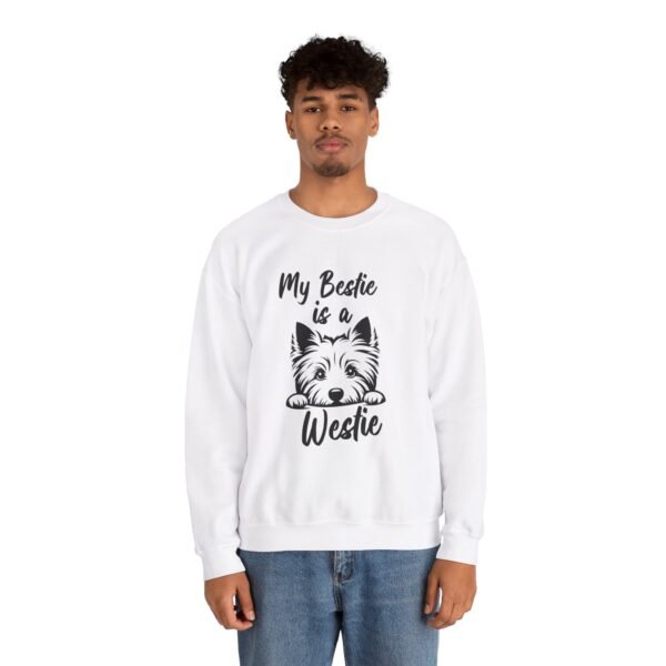 Westie is Bestie Sweatshirt - Cotton Crewneck - Image 5