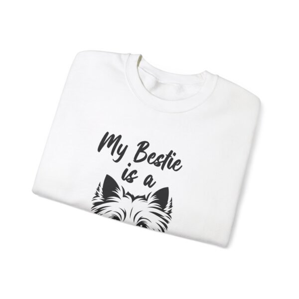 Westie is Bestie Sweatshirt - Cotton Crewneck - Image 3