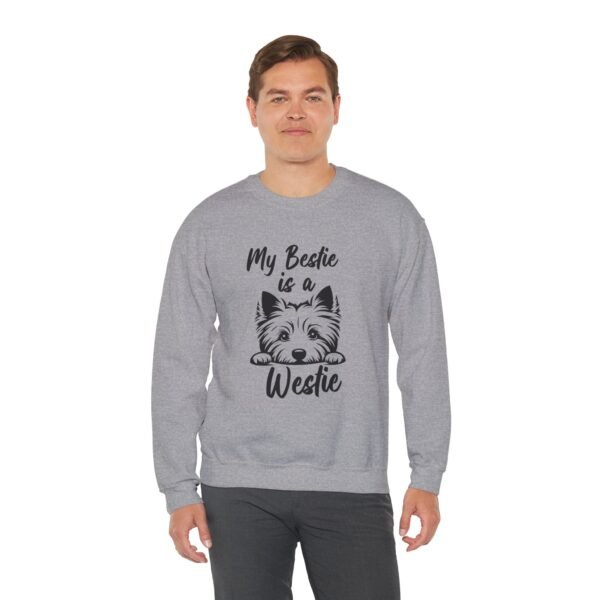 Westie is Bestie Sweatshirt - Cotton Crewneck - Image 17