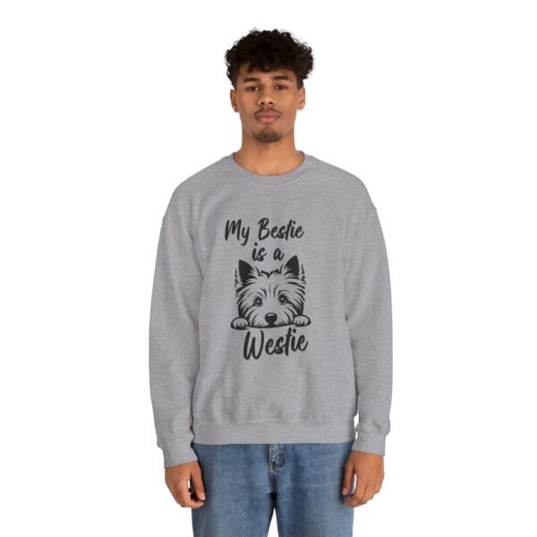 Westie is Bestie Sweatshirt - Cotton Crewneck - Image 16