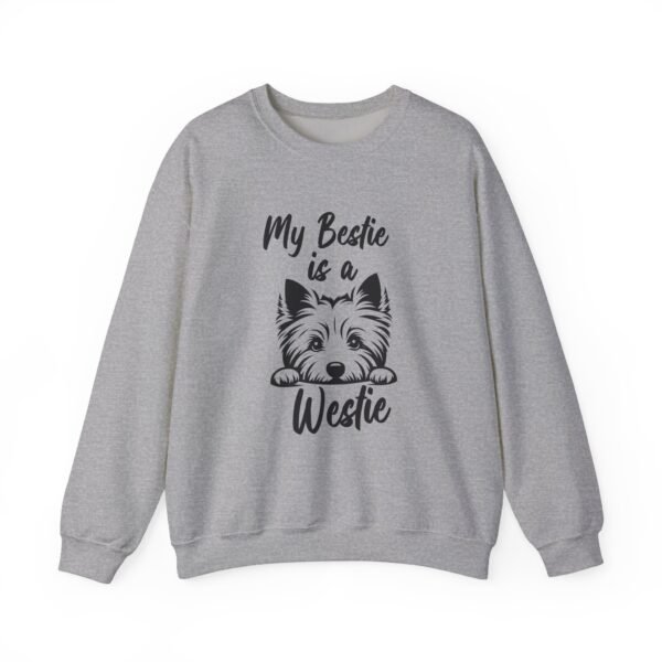 Westie is Bestie Sweatshirt - Cotton Crewneck - Image 12